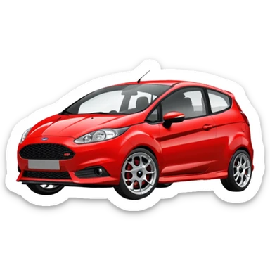 Ford fiesta mk6 st150 red sticker