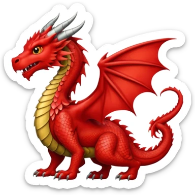 welsh Dragon sticker