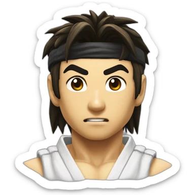 Ryu from street fighter third strike sticker