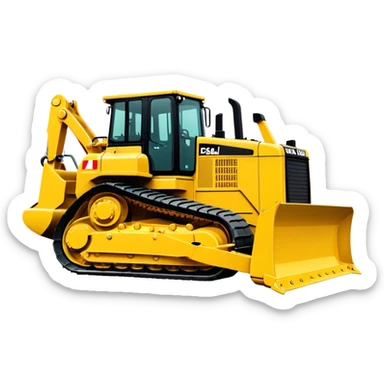 Bulldozer - CAT D6T (Model Year: 2021) (Iconic colour: Yellow) sticker