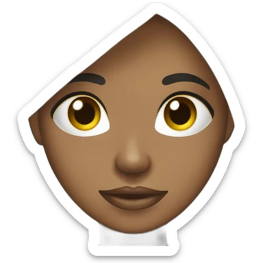 Mujer cabello liso negro Costa rica Karen Morales Adams sticker