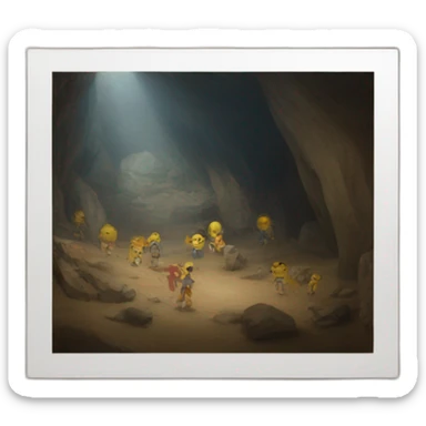 paintings in the caves sticker