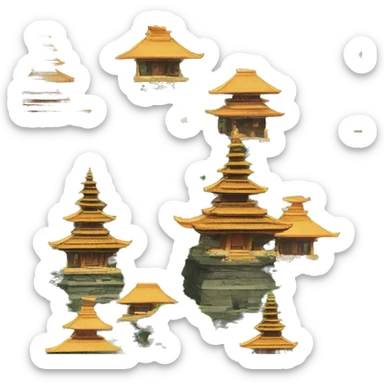 Bali tample sticker