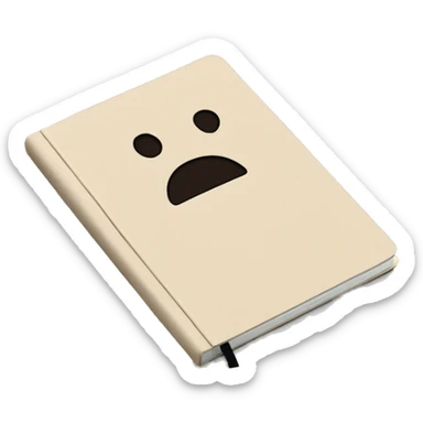 Moleskin Notebook, beige sticker