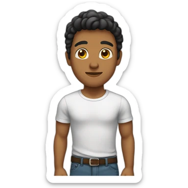 Hombre joven sin pelo sticker