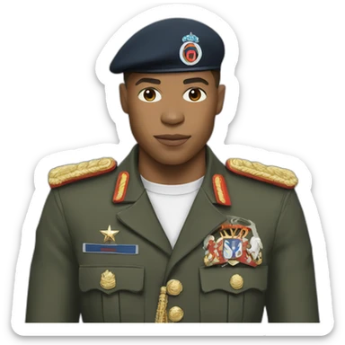 Mbappe as a general sticker