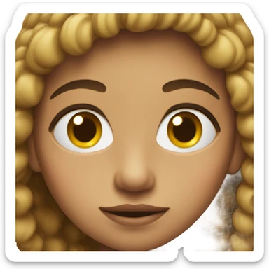 A kid with unibrow sticker