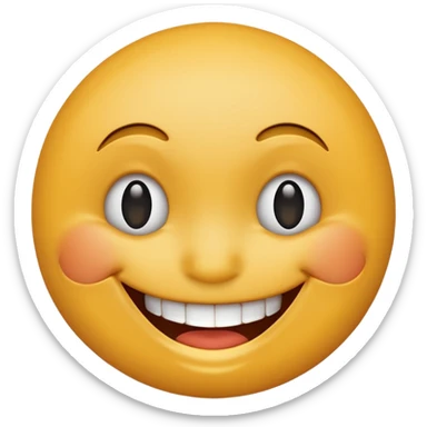 Smiley face mixed 🤗+😬 sticker