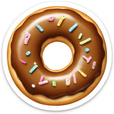 Out to lunch sign doughnut sticker