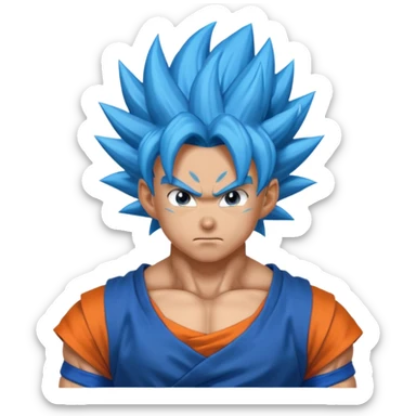 Goku super saiyan blue  sticker