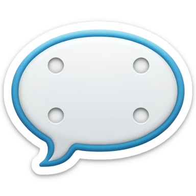 Speech bubble with three dots inside sticker