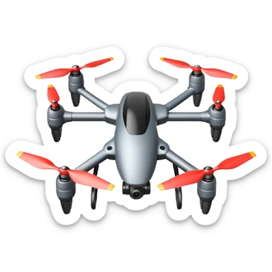 generate a realistic attack fpv dron sticker