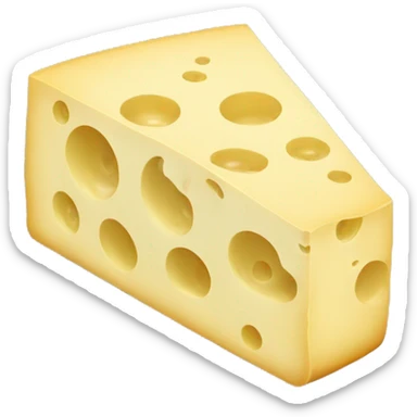 Swiss cheese slice sticker