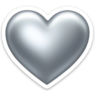 silver heart  sticker
