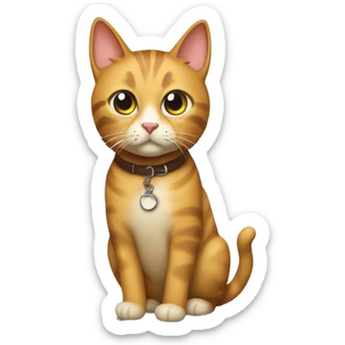 a cat in dublin  sticker