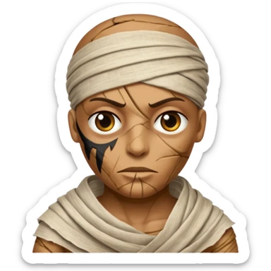 a mummy who is also a pirate sticker