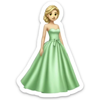 robe de marié vert clair sticker
