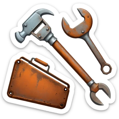 rusty tools sticker