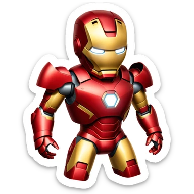 Iron Man superhero sticker