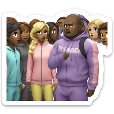 Squid games tv show sticker