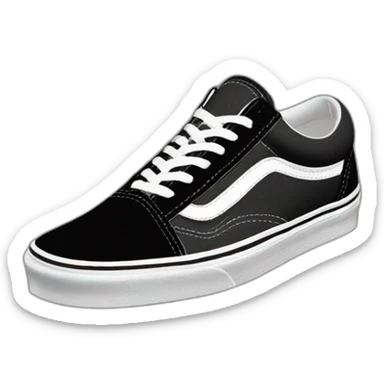 vans black old skool sticker
