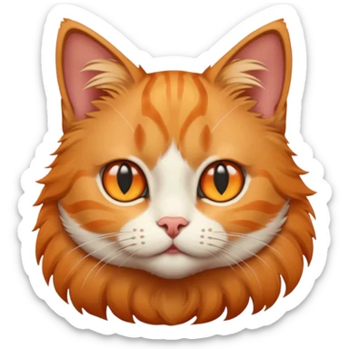 A cat with star eyes sticker