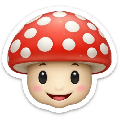 Happy mushroom  sticker