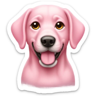 Dog pink  sticker