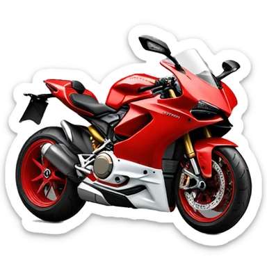 Red ducati  sticker