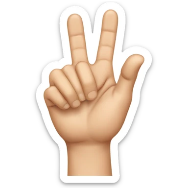 hand pointing to the right with the index finger sticker