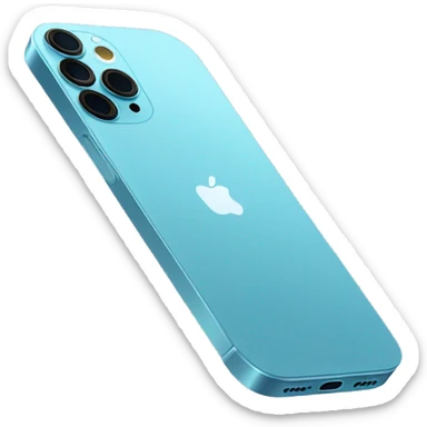 iPhone 13 Pro in light blue colour sticker
