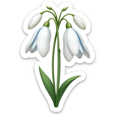 snowdrop emoji sticker