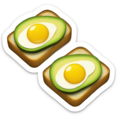 avocado toast sticker