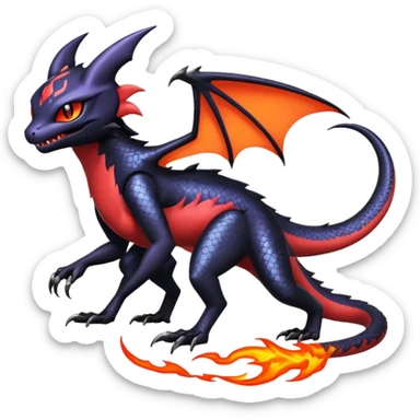 Shiny Epic Badass Noibat-Salandit-Litten-Hybrid sticker