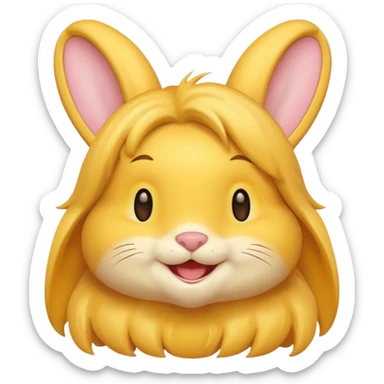 Honey Bunny from Looney Tunes with yellow fur sticker