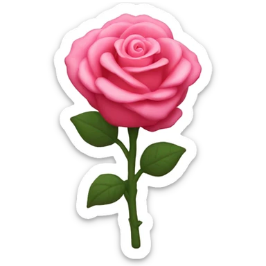 Rose toy sticker