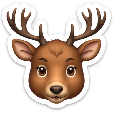 Deer face 🦌 sticker