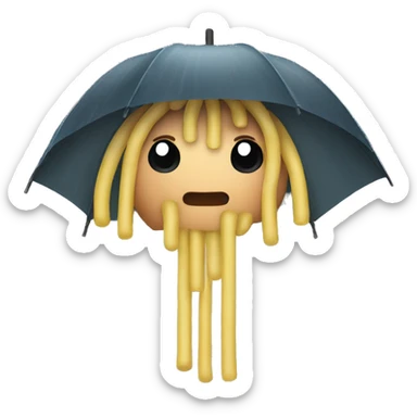 Noodle rainy season sticker
