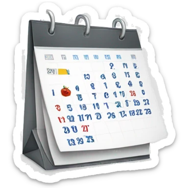 calendar sticker