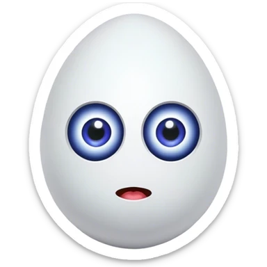 Egg with 17 eyes sticker