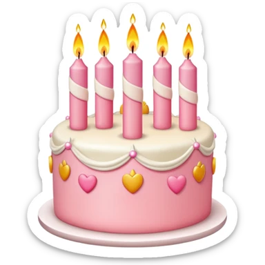 Princess peach birthday cake sticker