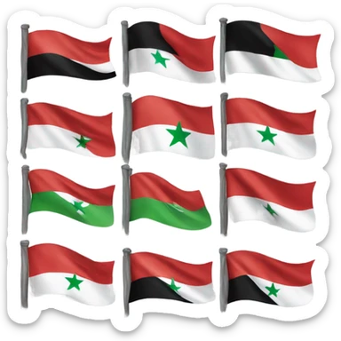 Syria new flag sticker