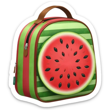 Watermelon lunch bag  sticker