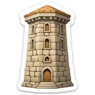 tower landmark. sticker