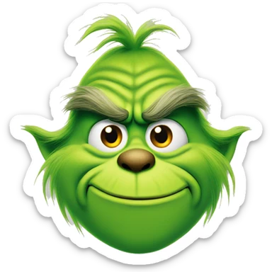 Grinch sticker