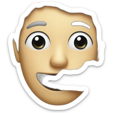 snorting lines of white flour sticker