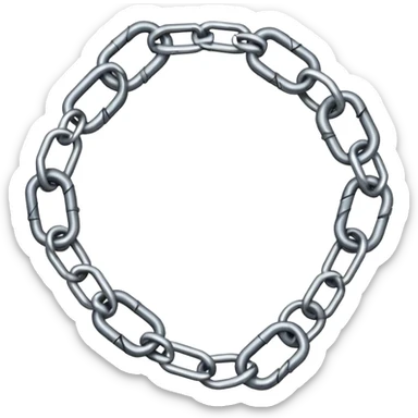 broken chain link sticker