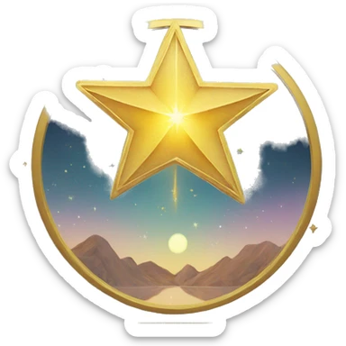 the star tarot card sticker