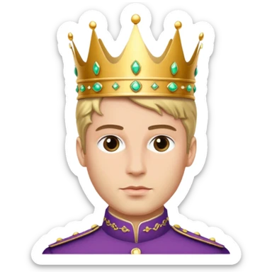 un principe con una corona de rolex sticker