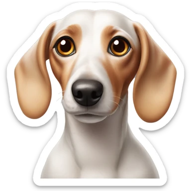 Sausage dog with heterochromia  sticker